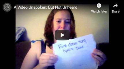 (Video) Unspoken But Not Unheard